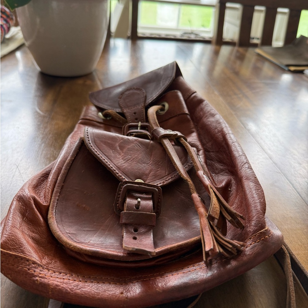 Brown Leather  Bag